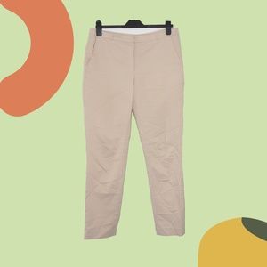 H&M Women's Beige Dress Pants Trousers Sz 12 Capri Regular Fit